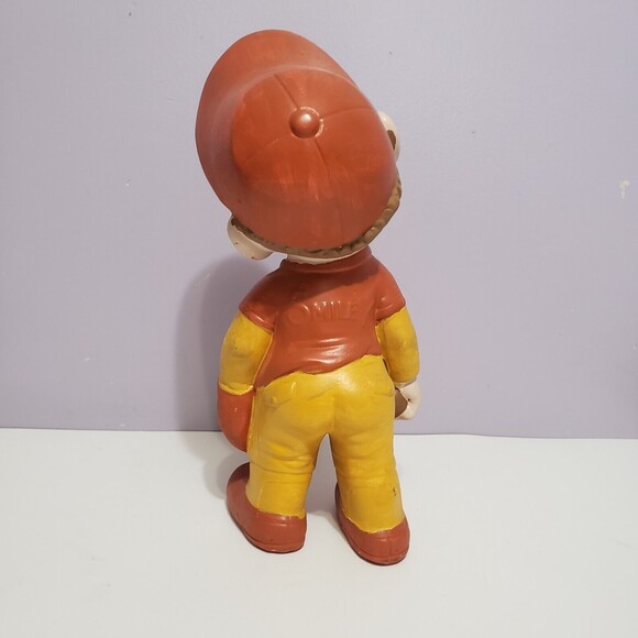 Ceramic Baseball Boy Hat Closed Eyes Figurine 11"×5"×4" - Picture 4 of 11